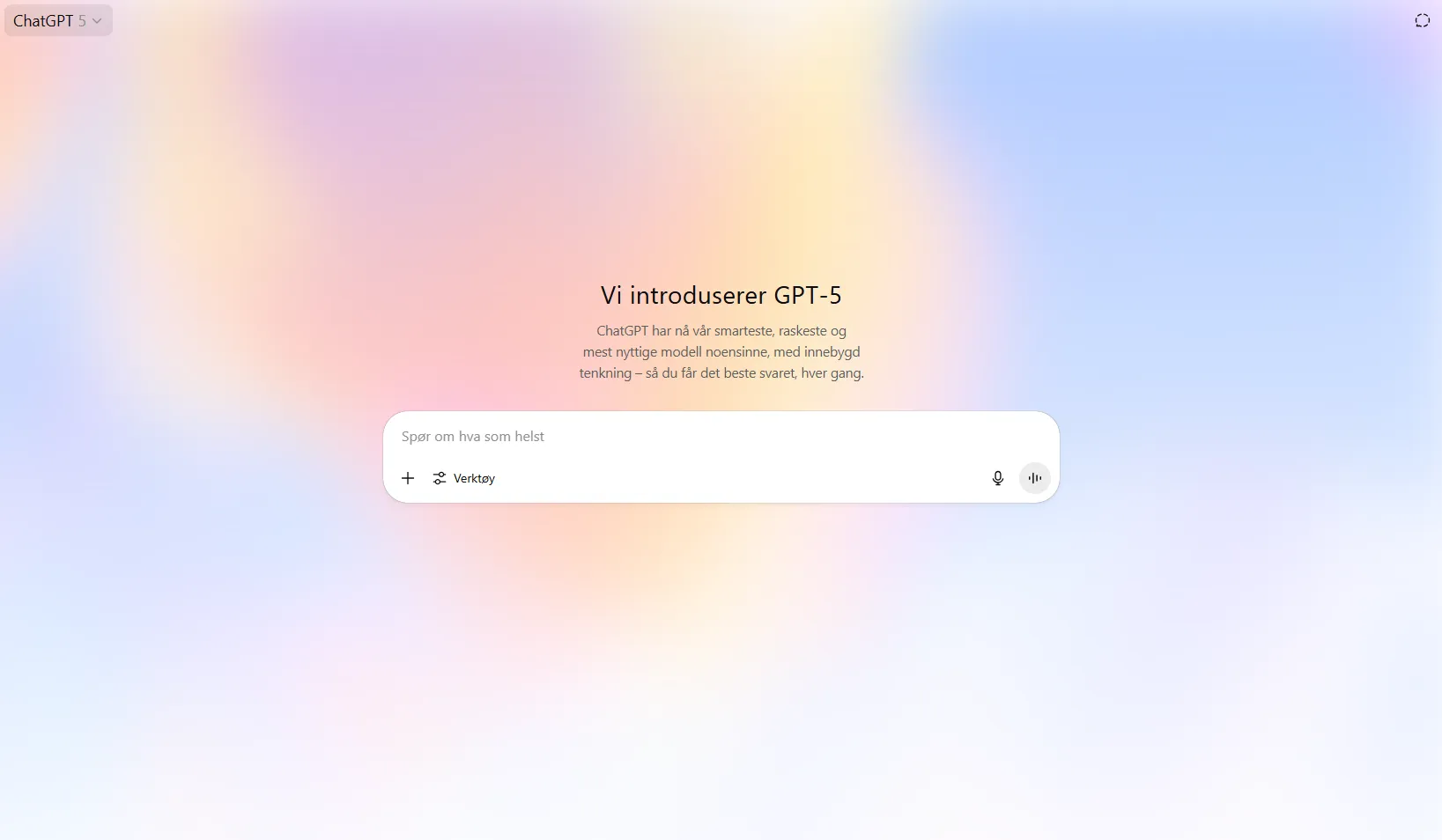 ChatGPT med GPT-5